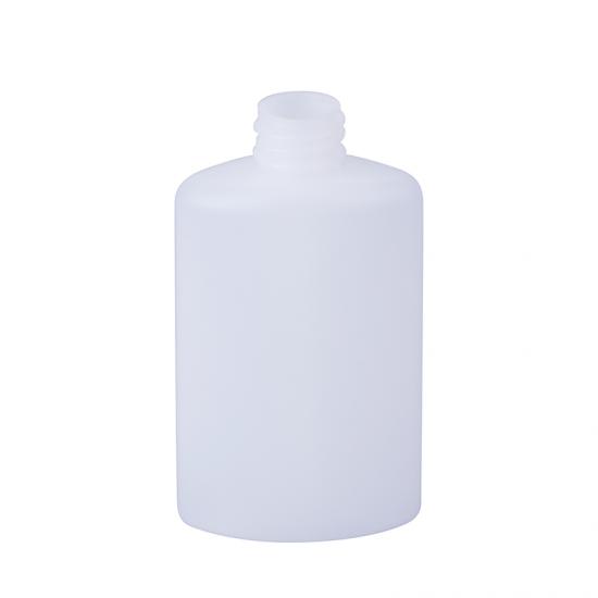 白いプラスチックのPEフラットオーバルローションボトル