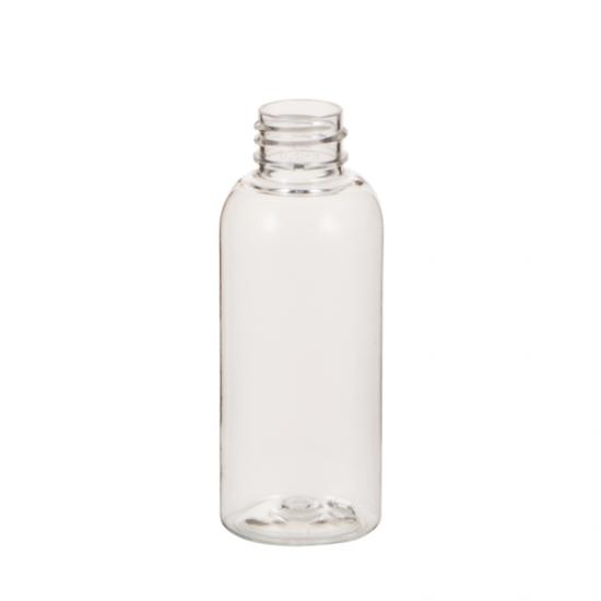 Clear Boston Round Plastic Bottle