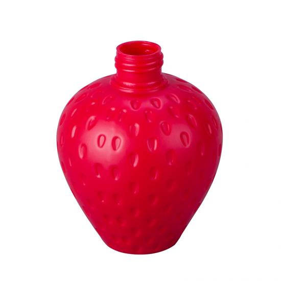 赤いプラスチックペット不規則なローションボトル